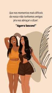 Frases para enviar a amiga que te entende até no silêncio