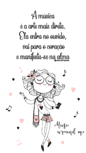 frases inspiradoras para quem não vive sem música