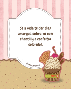 frases para Confeiteira de Cupcakes